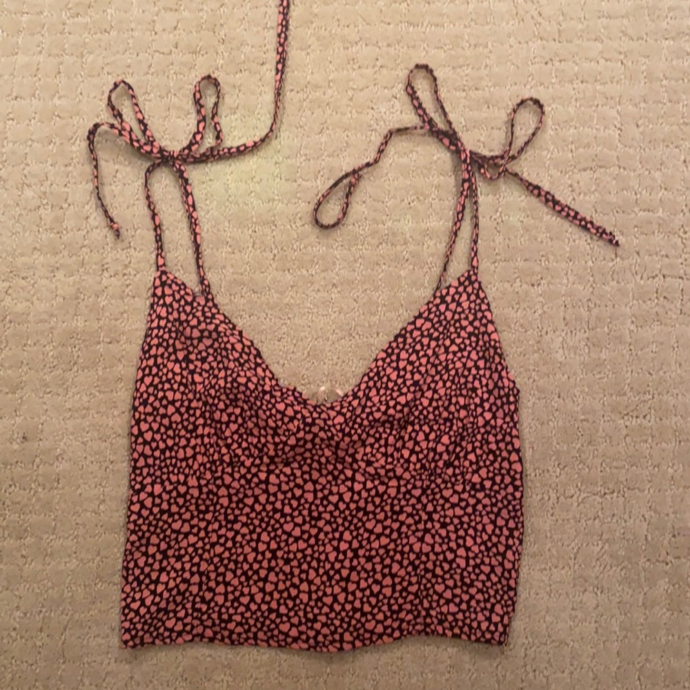 lottie moss tank top with adjustable shoulder ties